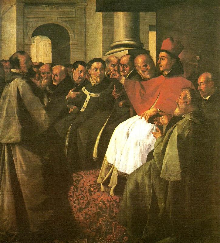 Francisco de Zurbaran buenaventura at the council of lyon Sweden oil painting art